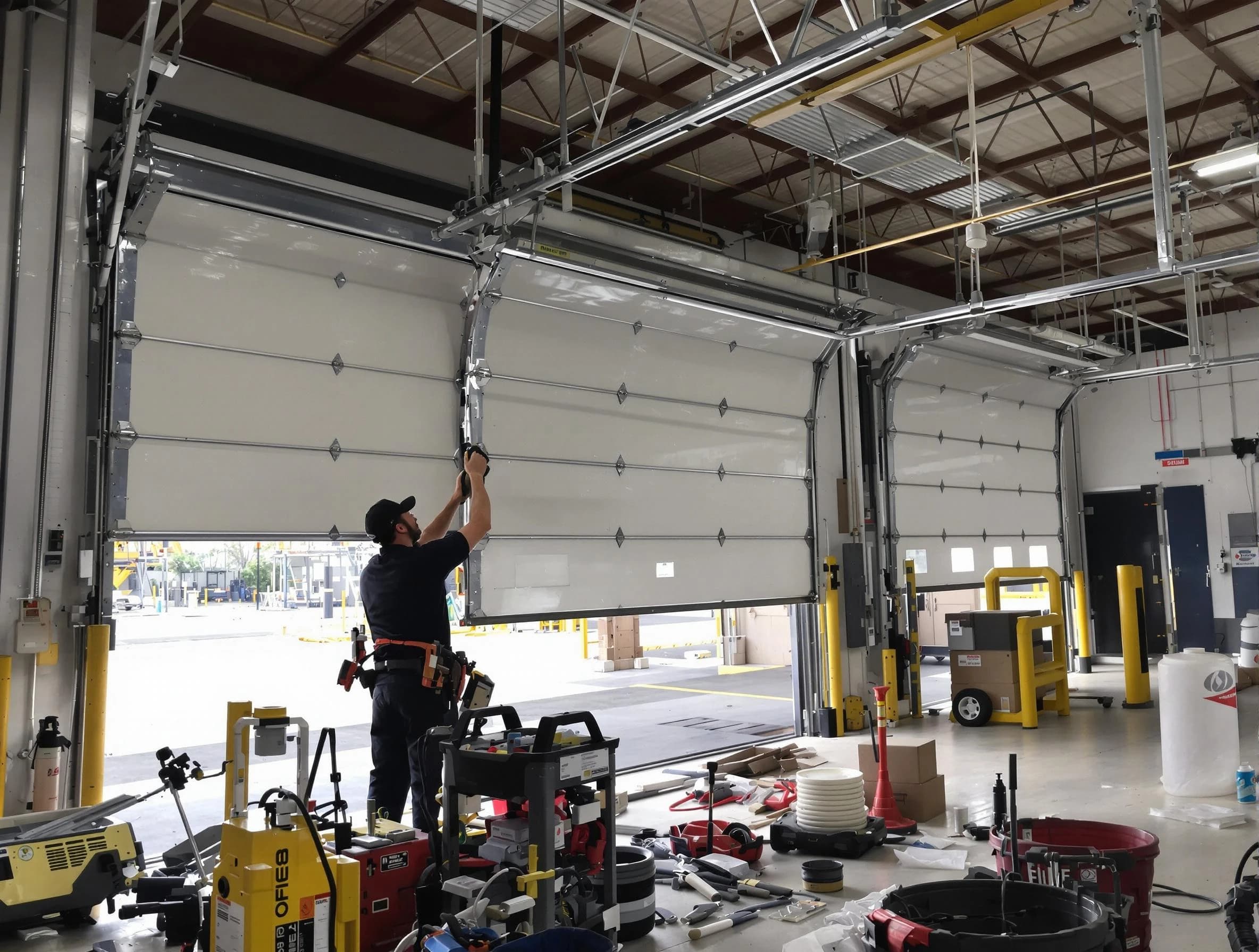 Payson Garage Door Repair technician performing commercial garage door repair in Payson