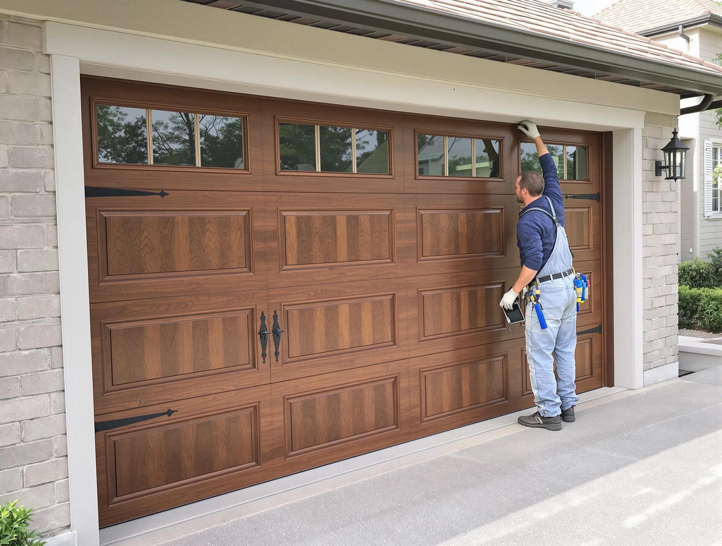 Custom garage door showcase by Payson Garage Door Repair in Payson