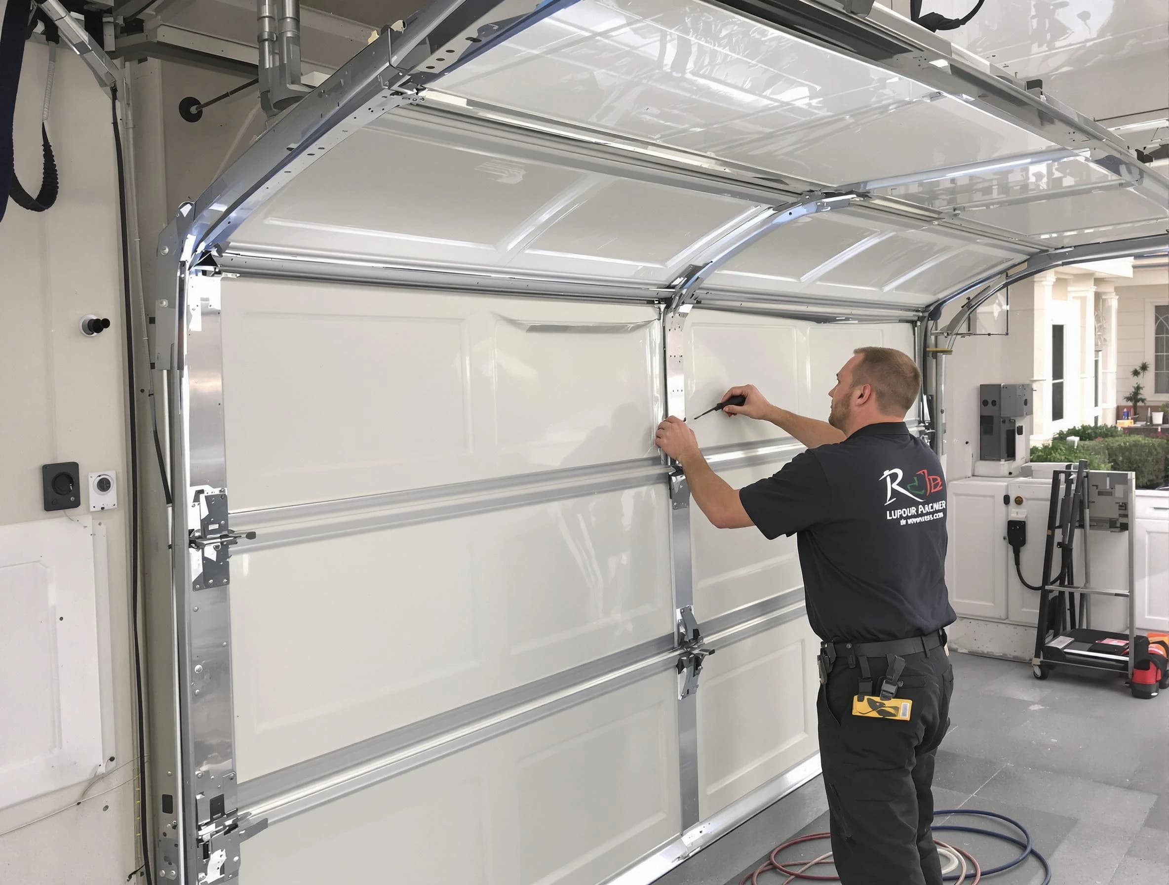 Payson Garage Door Repair professional performing panel repair in Payson