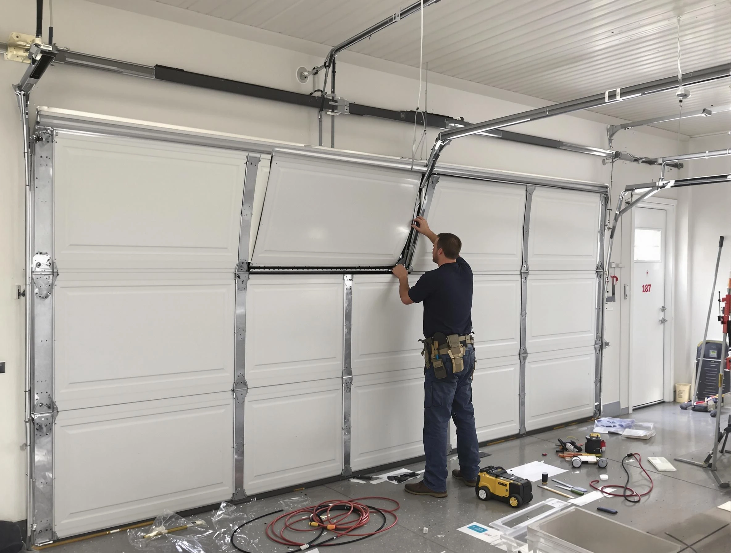 Garage Door Section Replacement in Payson