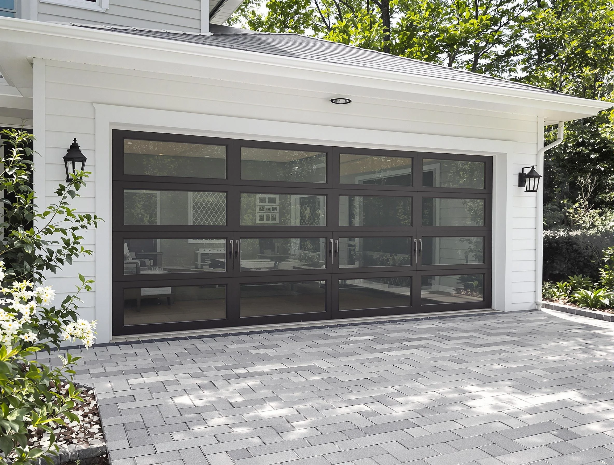 Payson Garage Door Repair design specialist presenting custom garage door options to Payson homeowner